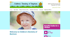 Desktop Screenshot of childrensdentistryofbaytown.com